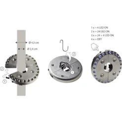 CAO Lampe Tente / Parasol 11 CAO Lampe Tente / Parasol -Matériel De Camping cao lampe tente parasol 3