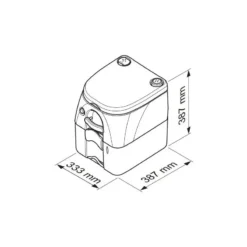 DOMETIC WC Chimique 976 -Matériel De Camping dometic 976 3