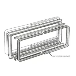 DOMETIC Joint Extérieur Baie S3/S4 Coulissante