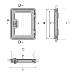 DOMETIC Portillon De Service SK 4 -Matériel De Camping dometic portillon de service sk 4 2