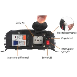 EM Convertisseur PSW24-DIF 700 W 9 EM Convertisseur PSW24-DIF 700 W -Matériel De Camping em convertisseur 24220v psw 600 w 2