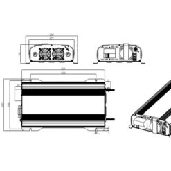 EM Convertisseur PSW-DIF 1600 W -Matériel De Camping energie mobile psw dif 1600 w 3