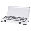 GIMEG Réchaud 2 Feux Avec Couvercle -Matériel De Camping gimeg rechaud 2 feux avec couvercle