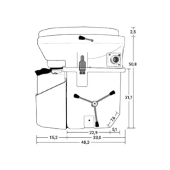 NATURE'S HEAD Toilette Sèche -Matériel De Camping nature s head toilette seche 5