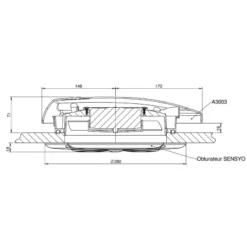 SIROCO Aérateur 3003 + Sensyo 12 V -Matériel De Camping siroco aerateur 3003 sensyo 12 v 3