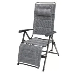 TRIGANO Fauteuil Relax Alu Matelassé