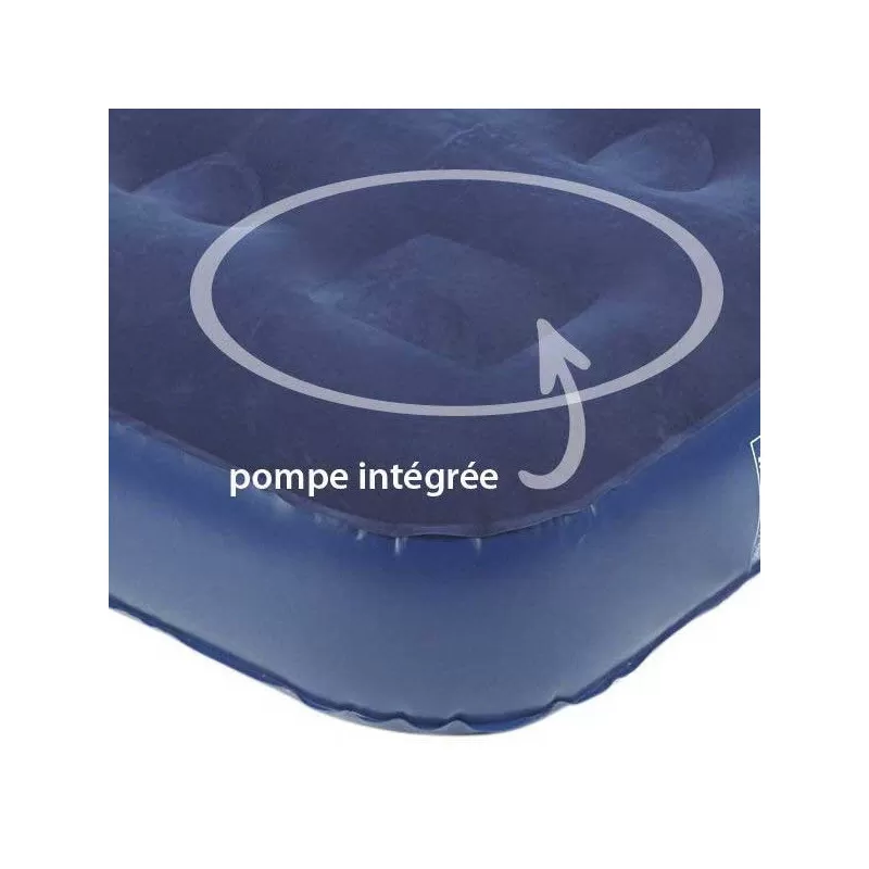 TRIGANO Matelas Gonflable 2 Personnes Pompe Intégrée 4 TRIGANO Matelas Gonflable 2 Personnes Pompe Intégrée – Image 2